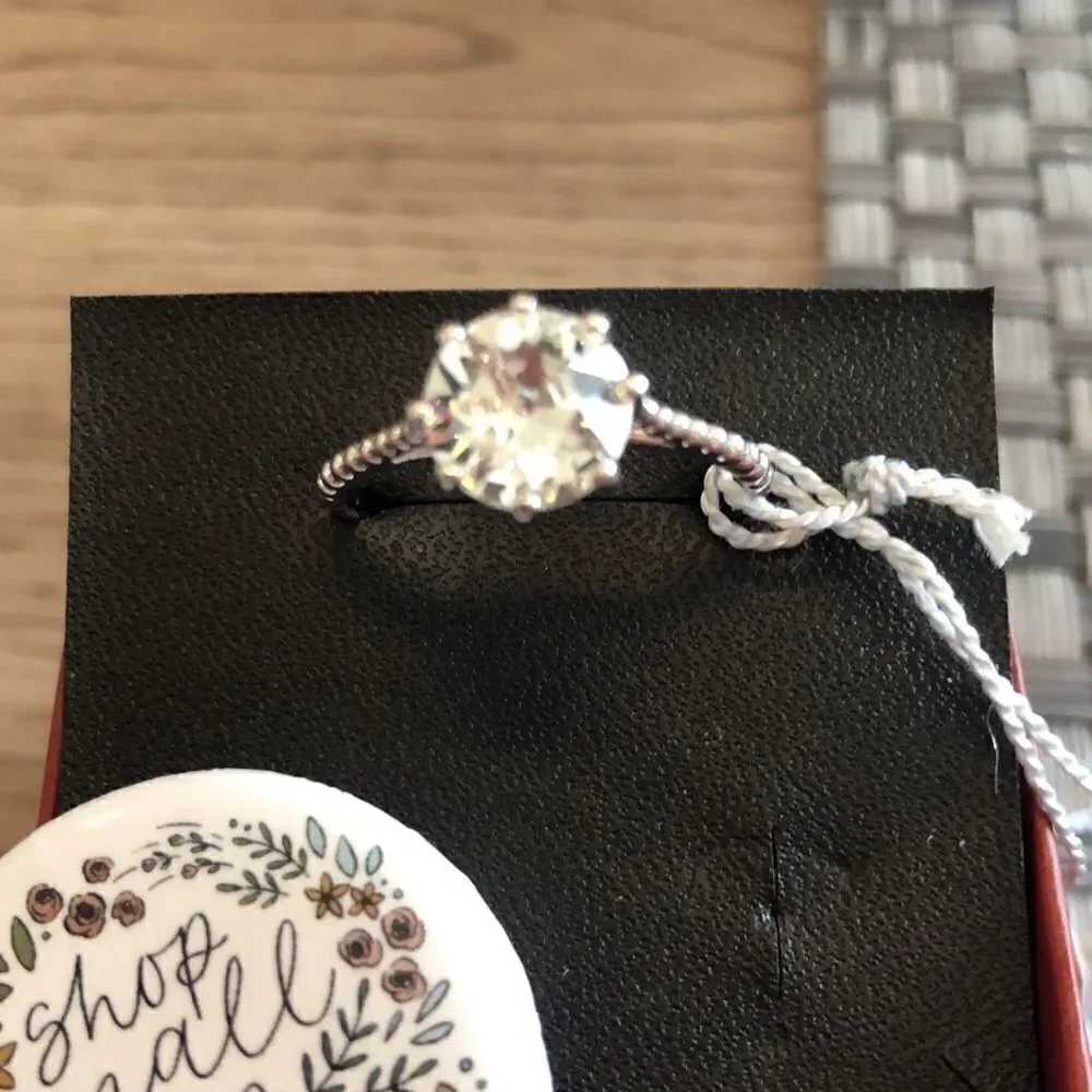 Swarovski authentic Crystals White Rhodium Plated